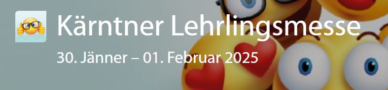 Die nächste Kärntner Lehrlingsmesse findet vom 30. Jänner bis 1. Februar 2025 in Klagenfurt statt. 